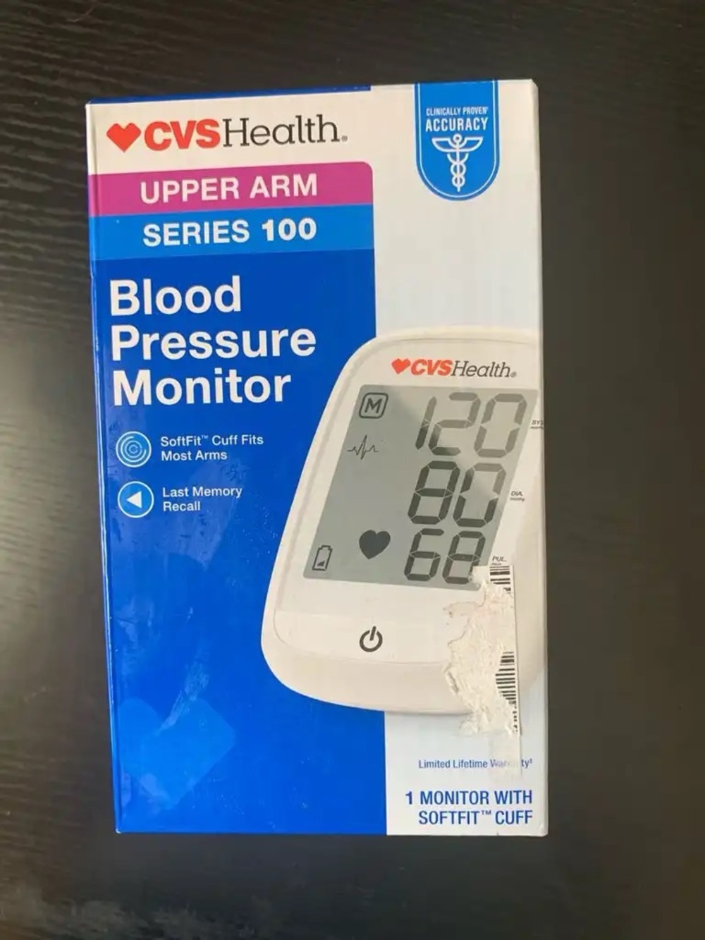 CVS Health Upper Arm Blood Pressure Monitor - White